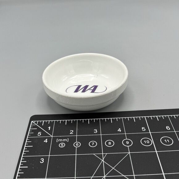 Vtg Rosenthal Germany Bowl with Purple WA in center Advertising Trinket Bowl - Picture 2 of 10